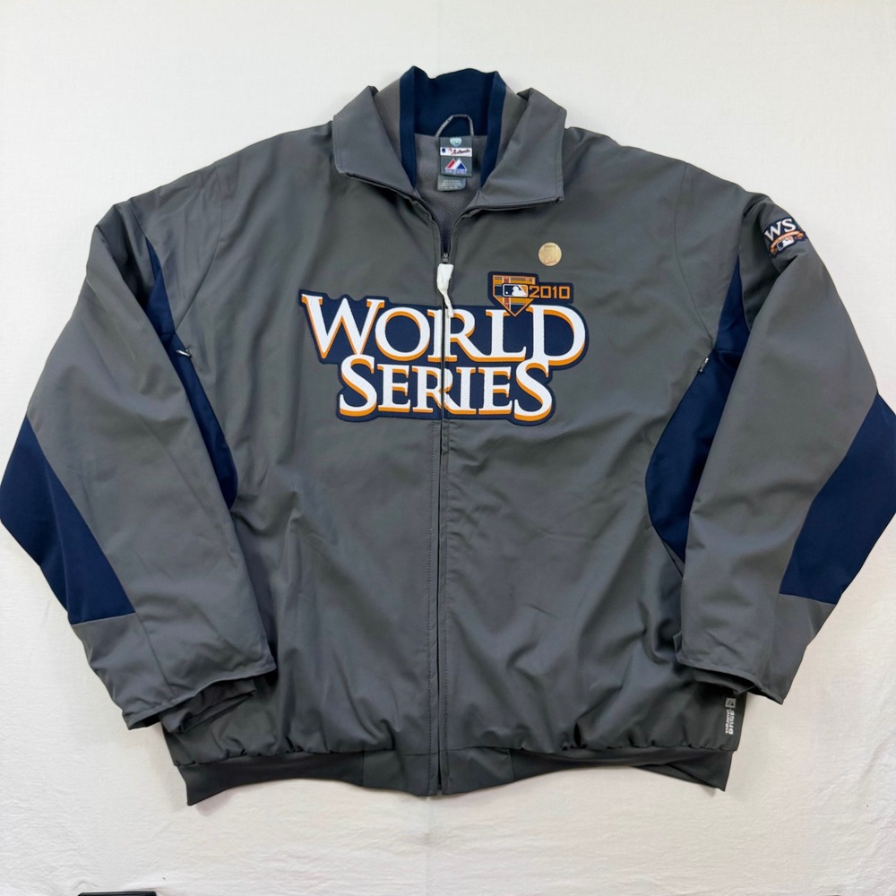 2010 World Series Jacket Mens XL MLB Majestic San Francisco Giants Dugout Issue
